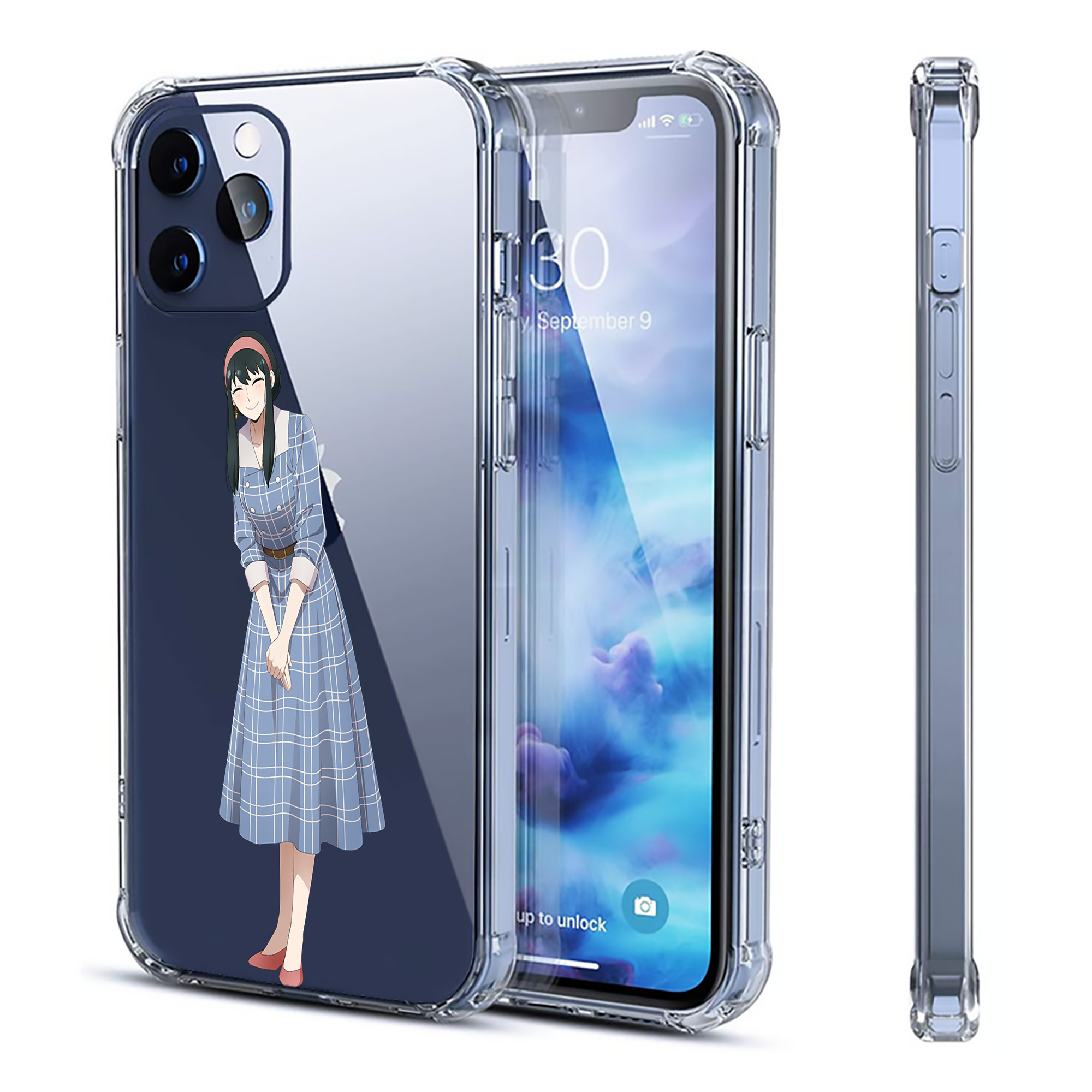 （画像用） SPY×FAMILY间谍家家酒 【iPhone 12シリーズ対応】透明スマホケース（クリアソフトケース）